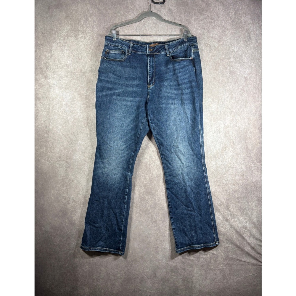 Judy Blue Jeans Womens Size 22W Blue Boot Cut High Rise Stretch Denim Casual